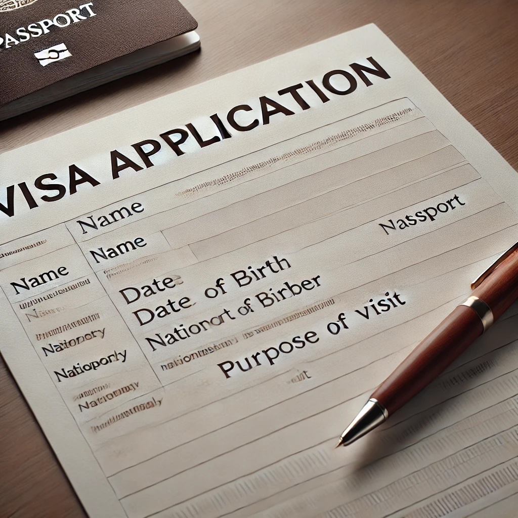 norway visa application form