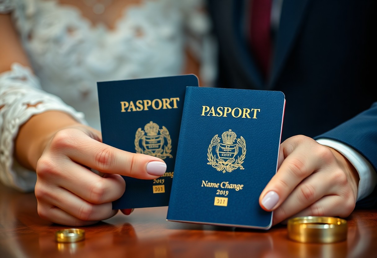 changing your name on a passport after marriage or divorce uft